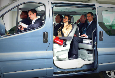 Individual transfer by minivan in Odessa.